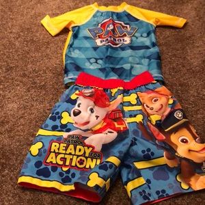 **2 for $12 Toddler boys swimming trunks & top